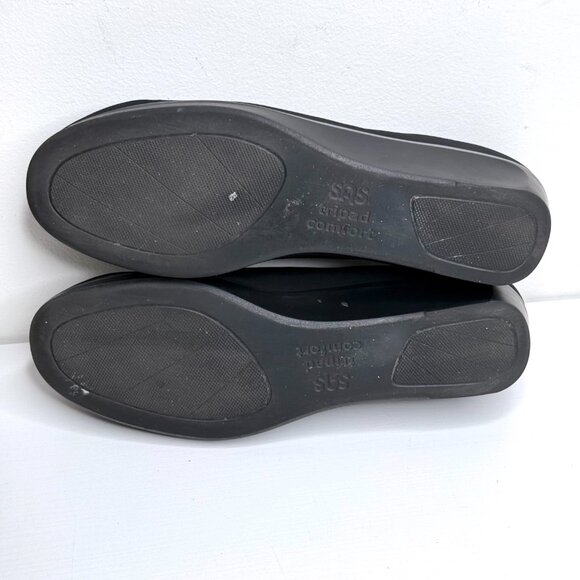 SAS Bliss Slip On Wedge Comfort Flex Fabric Non Slip Womens 9.5 M Black - Picture 8 of 9